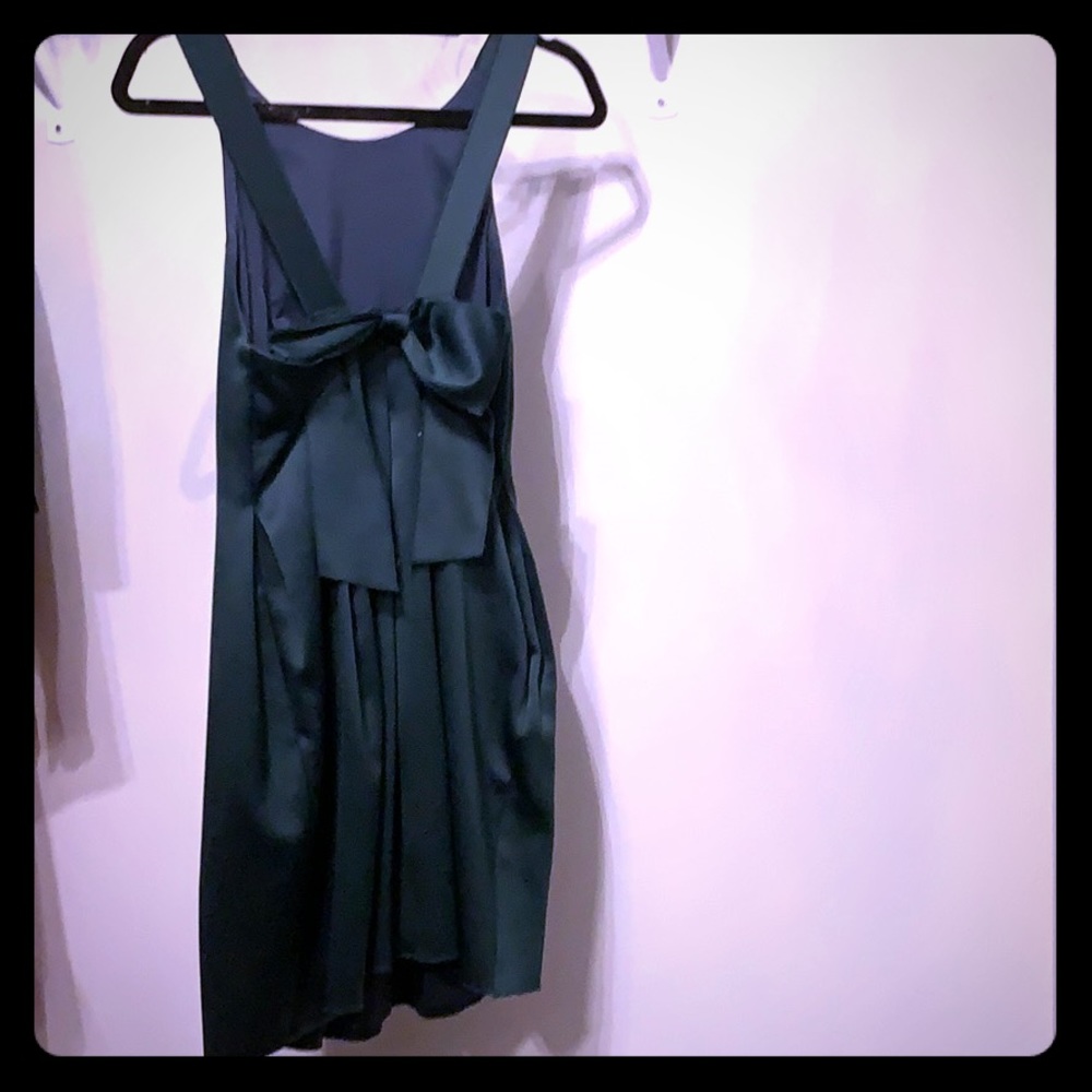Slate & Willow emerald party dress w/ bowtie back